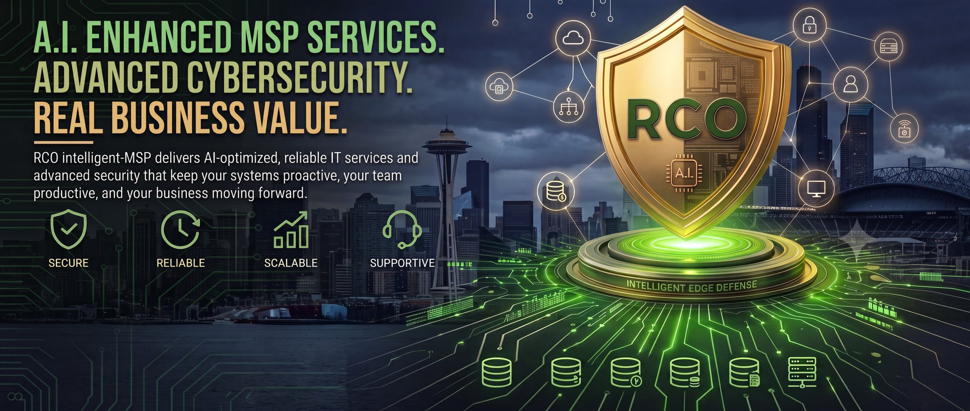 Resist CyberOps: A.I. Enhanced MSP Services. Advanced Cybersecurity. Real Business Value. Secure, reliable, scalable, and supportive intelligent edge defense.